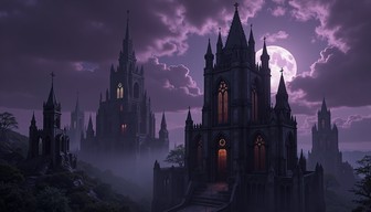 Sentient Castle Free Sentient Twilight Towers Image - Gothic, Cathedral, Twilight ...