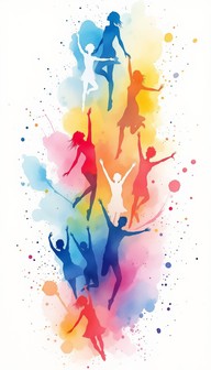 Free Dancers in Color Image - Watercolor, Dance, Joy | Download at ...