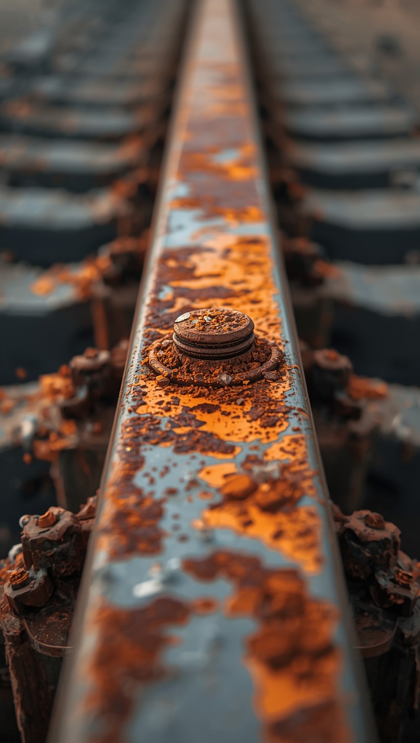 Unused Rusted Rails Free Rusted Rail Beauty Image - Rust, Metal, Steel | Download at StockCake