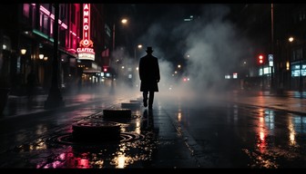 Free Noir City Night Image - Noir, Rainy, Night | Download at StockCake