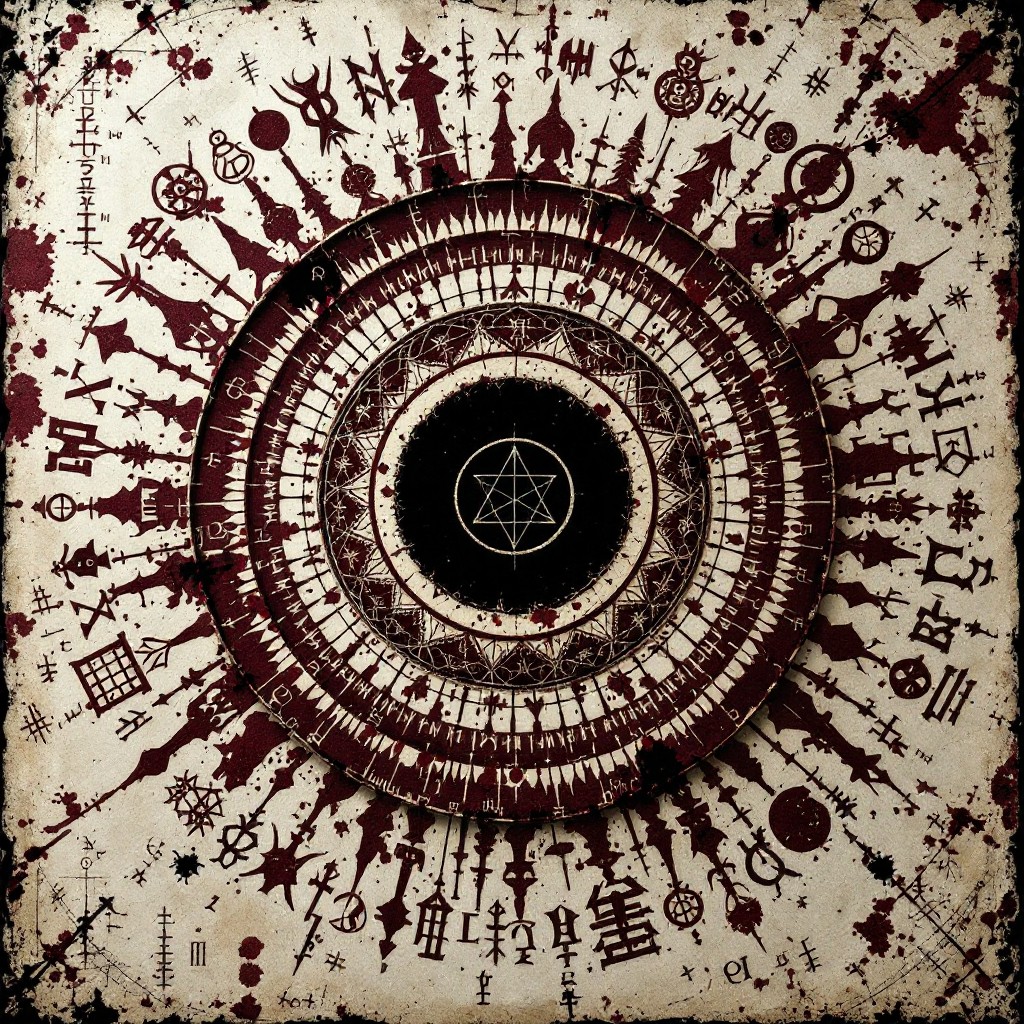 Free Forbidden Formula Mandala Image - Gothic, Grimoire, Mathematical ...