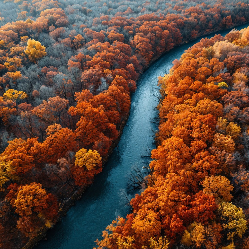 Free Autumn River Serenity Image - Autumn, River, Trees | Download at ...