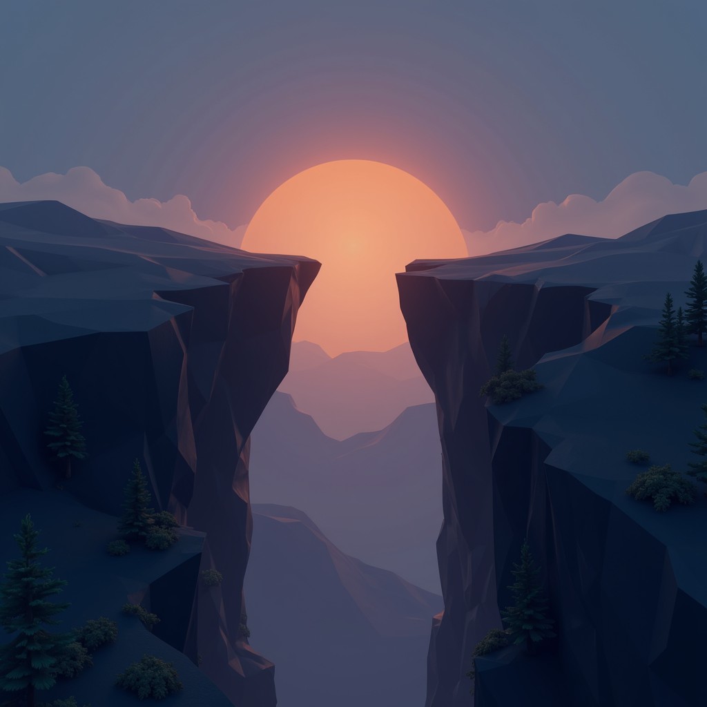 Free Sunset Mountain Gap Image - Sunset, Cliffs, Mountains | Download ...