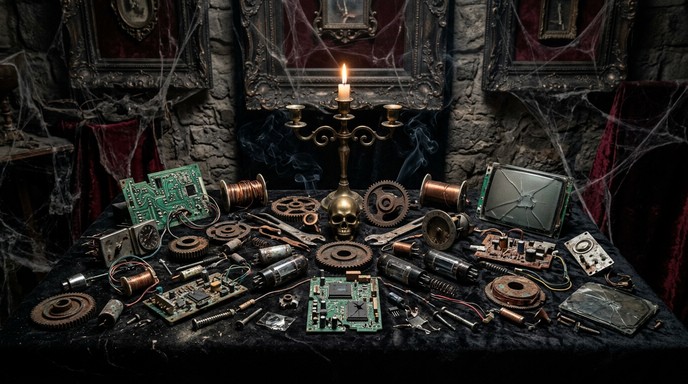 Free Vintage Electronics Ritual Image - Gothic, Vintage, Mechanical ...