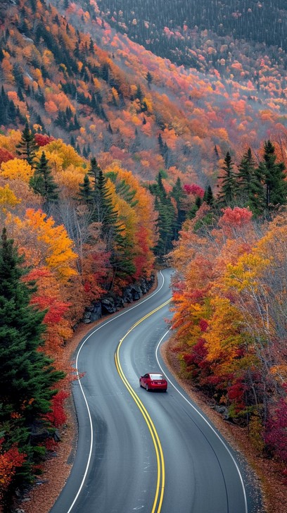 Download Autumn Road Trip Image - Autumn, Foliage, Scenic | StockCake