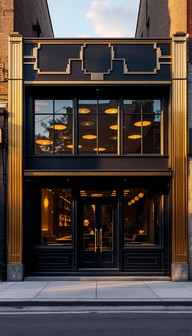 Storefront Courtyard Free Gleaming Modern Storefront Image - Modern, Minimal, Architectural ...