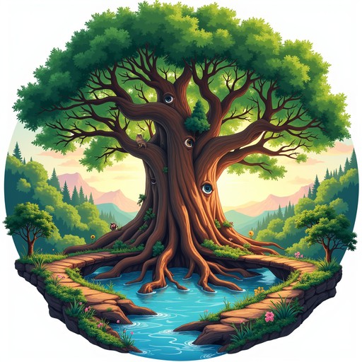Free Tree of Worlds Image - Tree, Magical, Roots | Download at StockCake