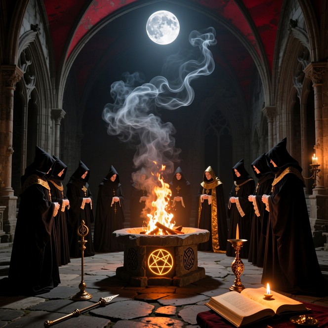 Free Mystic Fire Gathering Image - Ritual, Occult, Gothic | Download at ...