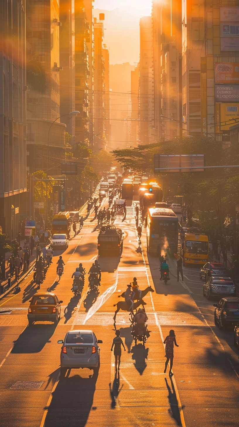 Free Urban Sunset Commute Image - Sunset, City, Street | Download at ...
