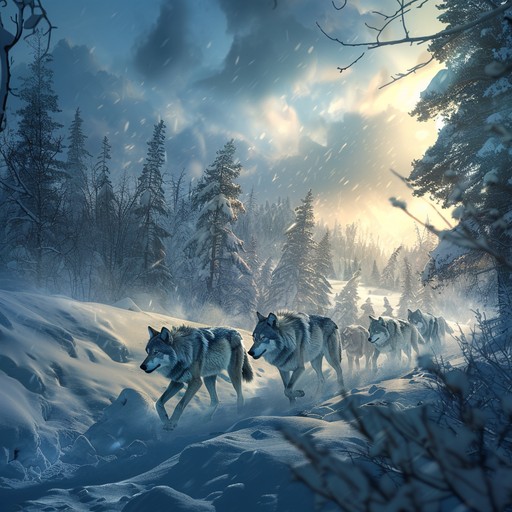 Free Wolves Hunt Together Image - Wolves, Pack, Hunting | Download at ...