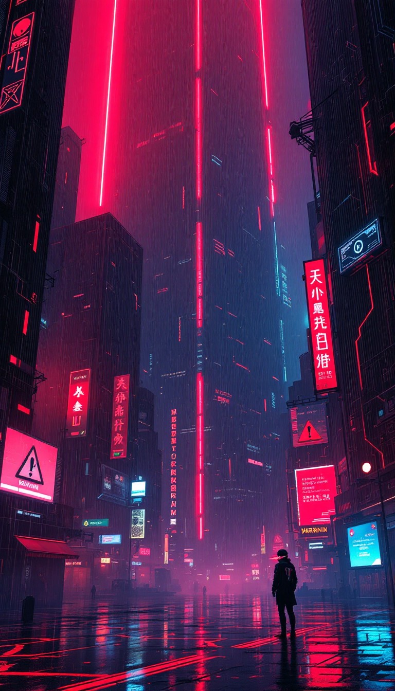 Free Neon Rain Dystopia Photo - Cyberpunk, Dystopian, Neon | Download ...