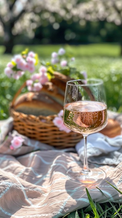 Spring Picnic Picture Free Spring Picnic Scene Image - Picnic, Spring, Wine | Download at ...