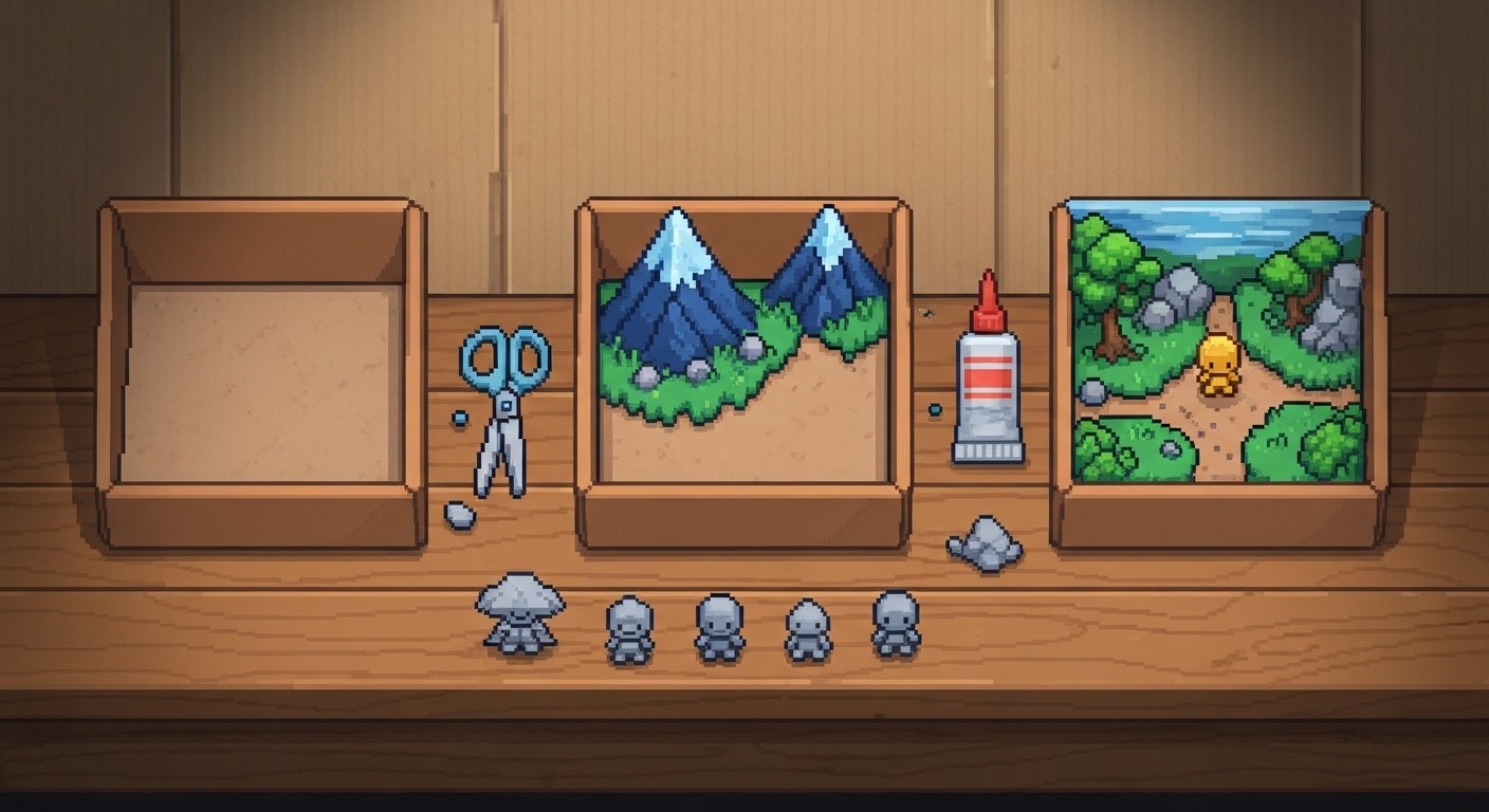 Free Pixel Craft Workshop Image - Diorama, Pixelart, Miniature ...