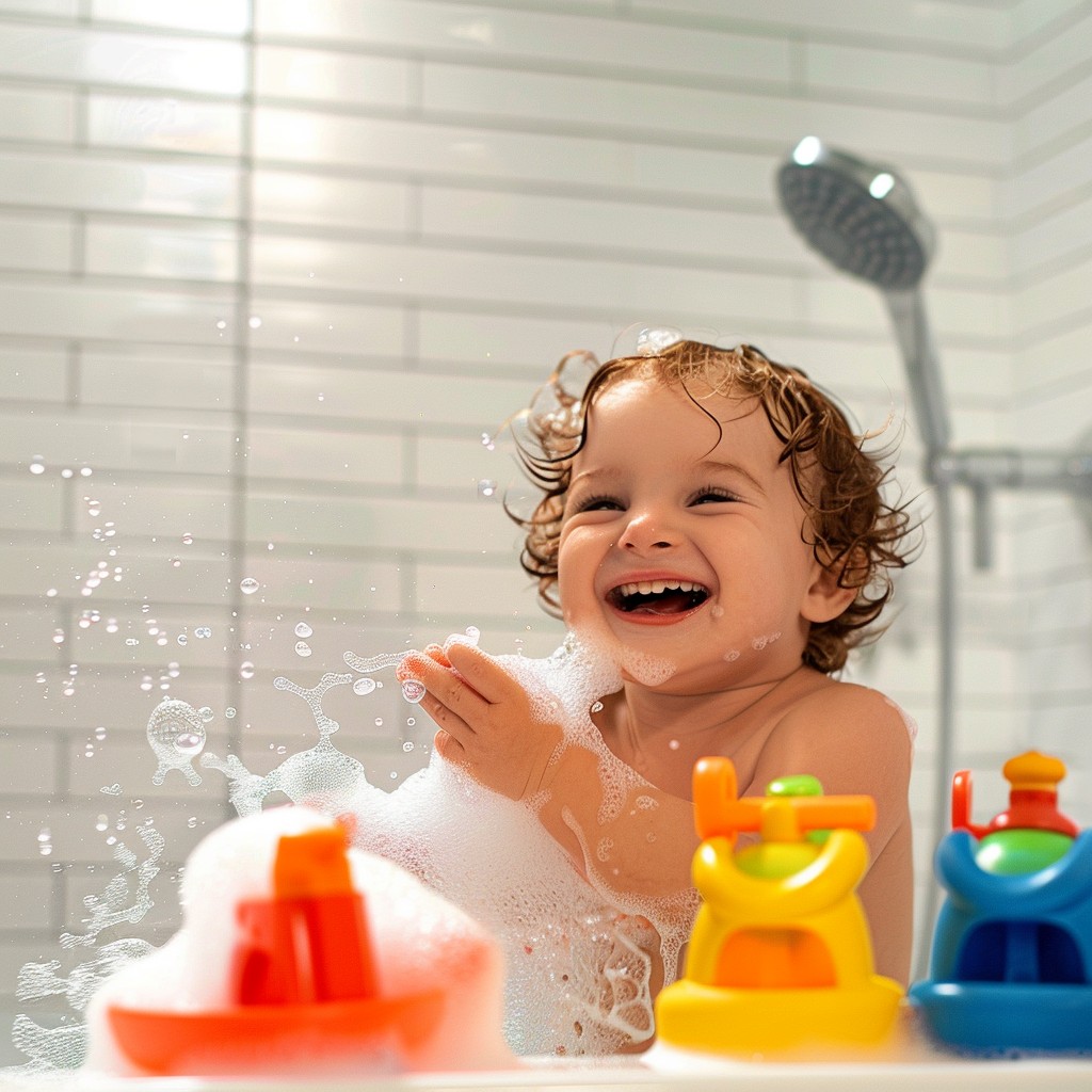 Free Joyful Bath Time Image - Joyful, Toddler, Bath | Download at StockCake