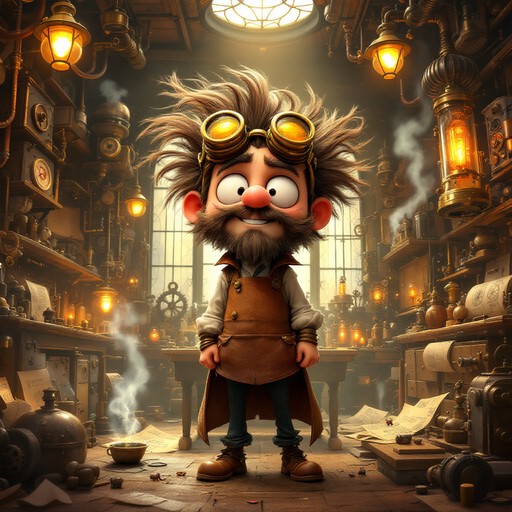 Free Steampunk Inventor Character Image - Steampunk, Inventor ...