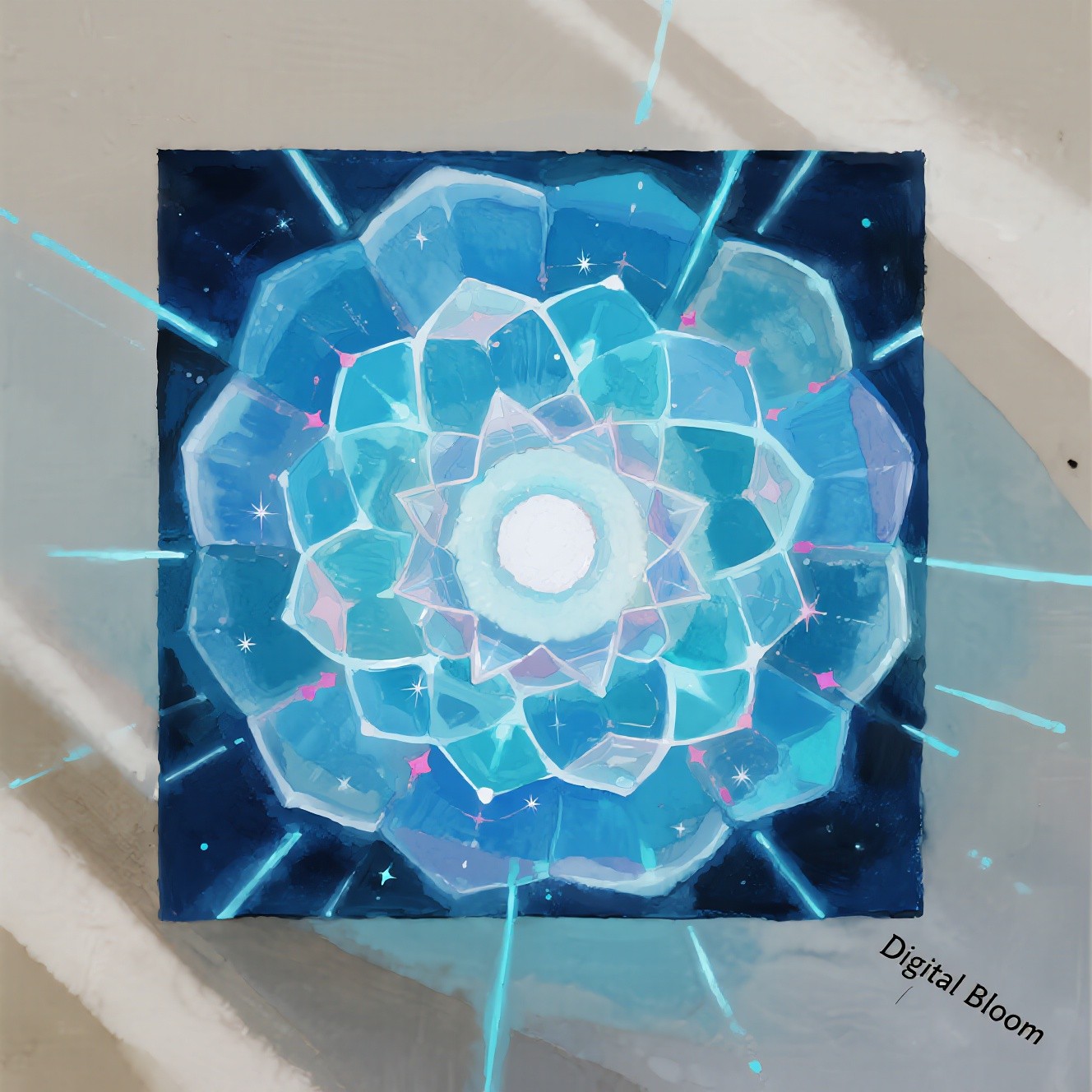 Free Luminous Digital Bloom Image - Digital, Bloom, Holographic ...