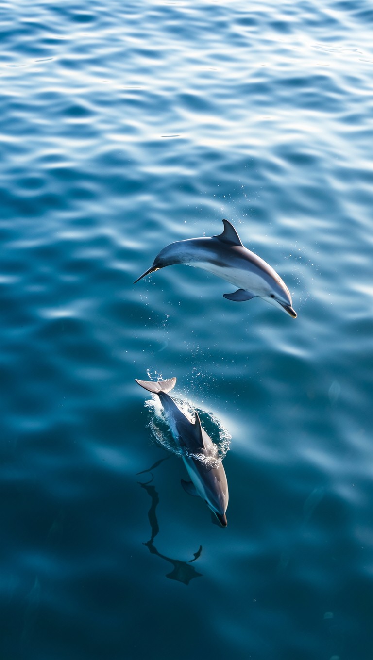 Free Dolphins in Flight Photo - Dolphins, Ocean, Leaping | Download at ...