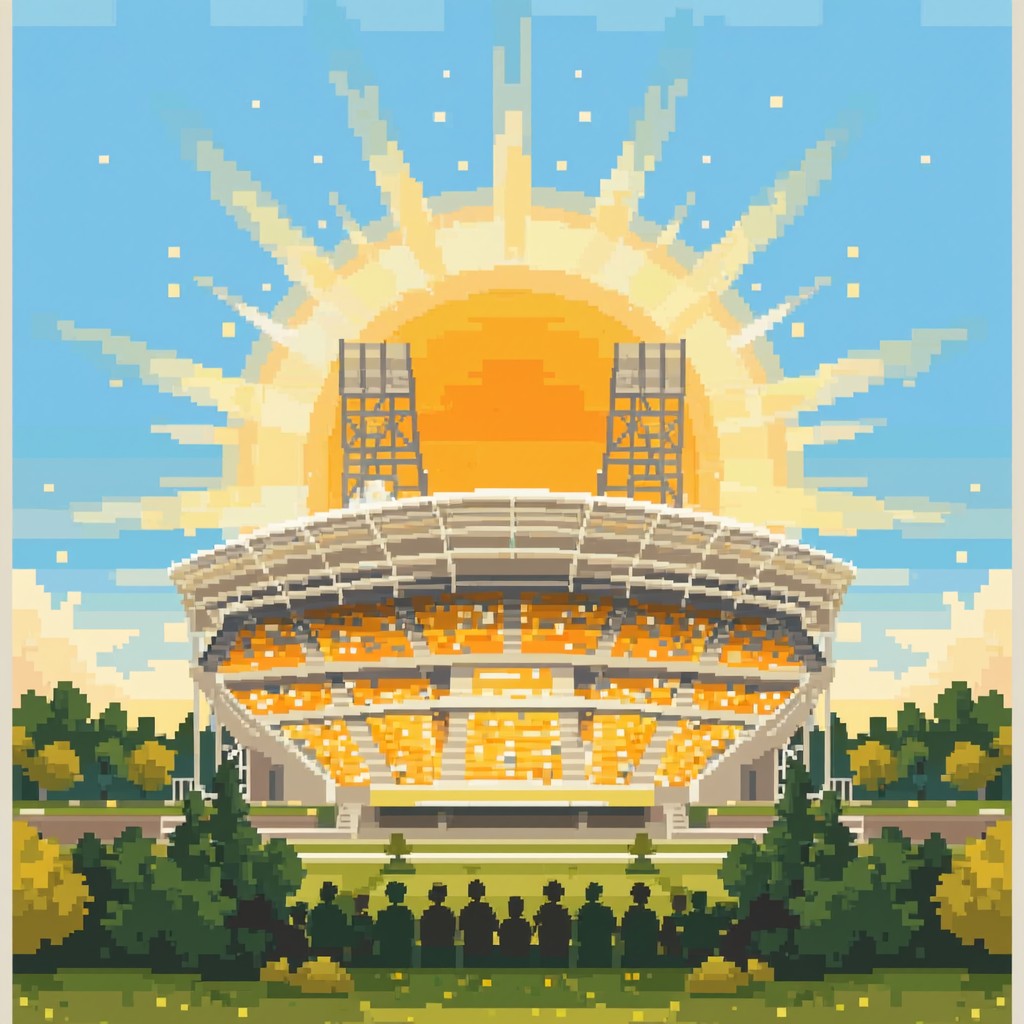 Free Stadium Sunshine Pixel Image - Stadium, Pixel, Retro | Download at ...
