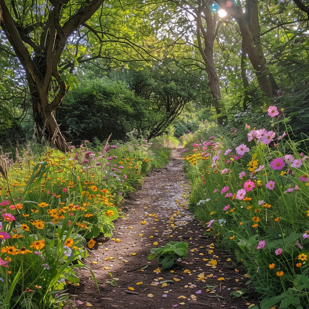 Free Floral Pathway Beauty Image - Garden, Flowers, Pathway | Download ...