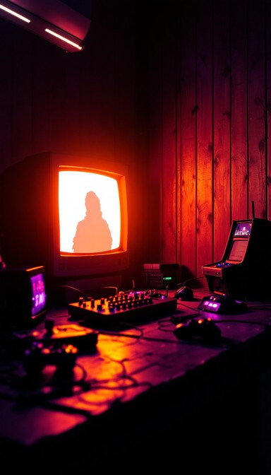 Rustic Led Gaming Pc Background Free Retro Gaming Glow Image - Retro, Gaming, Arcade | Download at ...