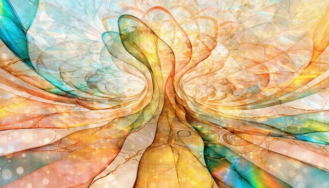 Free Radiant Hope Blooms Image - Abstract, Watercolor, Golden ...