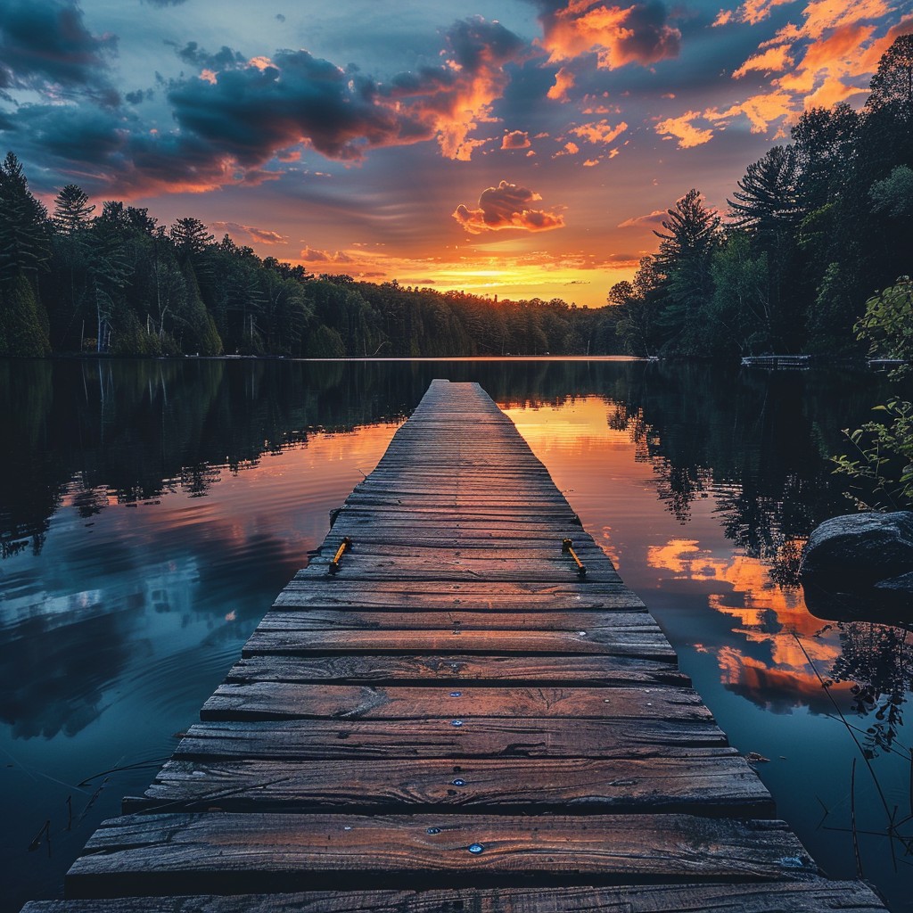 Free Sunset Lake Dock Photo - Sunset, Lake, Pier | Download at StockCake
