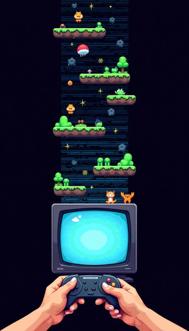 Free Retro Gaming Ascent Image - Retro, Gaming, Pixel | Download at ...