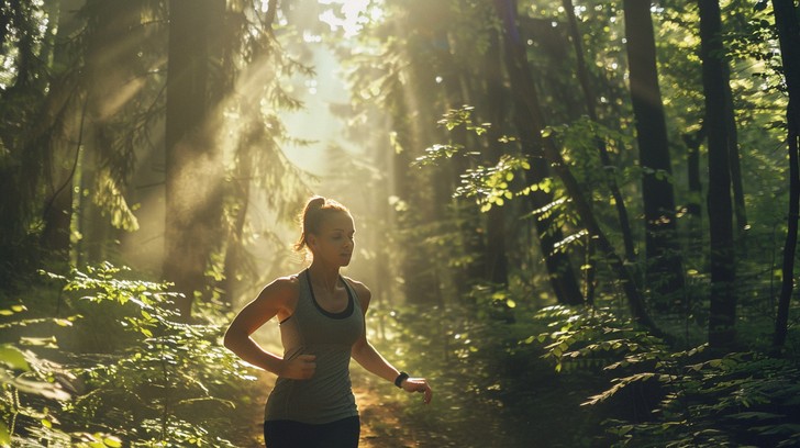 Free Morning Forest Run Image - Forest, Runner, Jogging | Download at ...