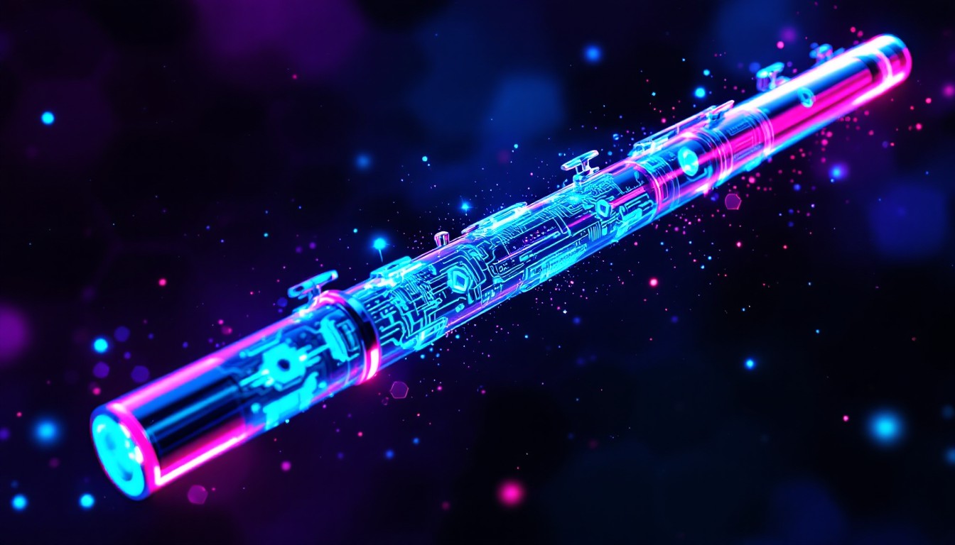 Free Cyberpunk Musical Instrument Image - Flute, Cyberpunk, Futuristic ...