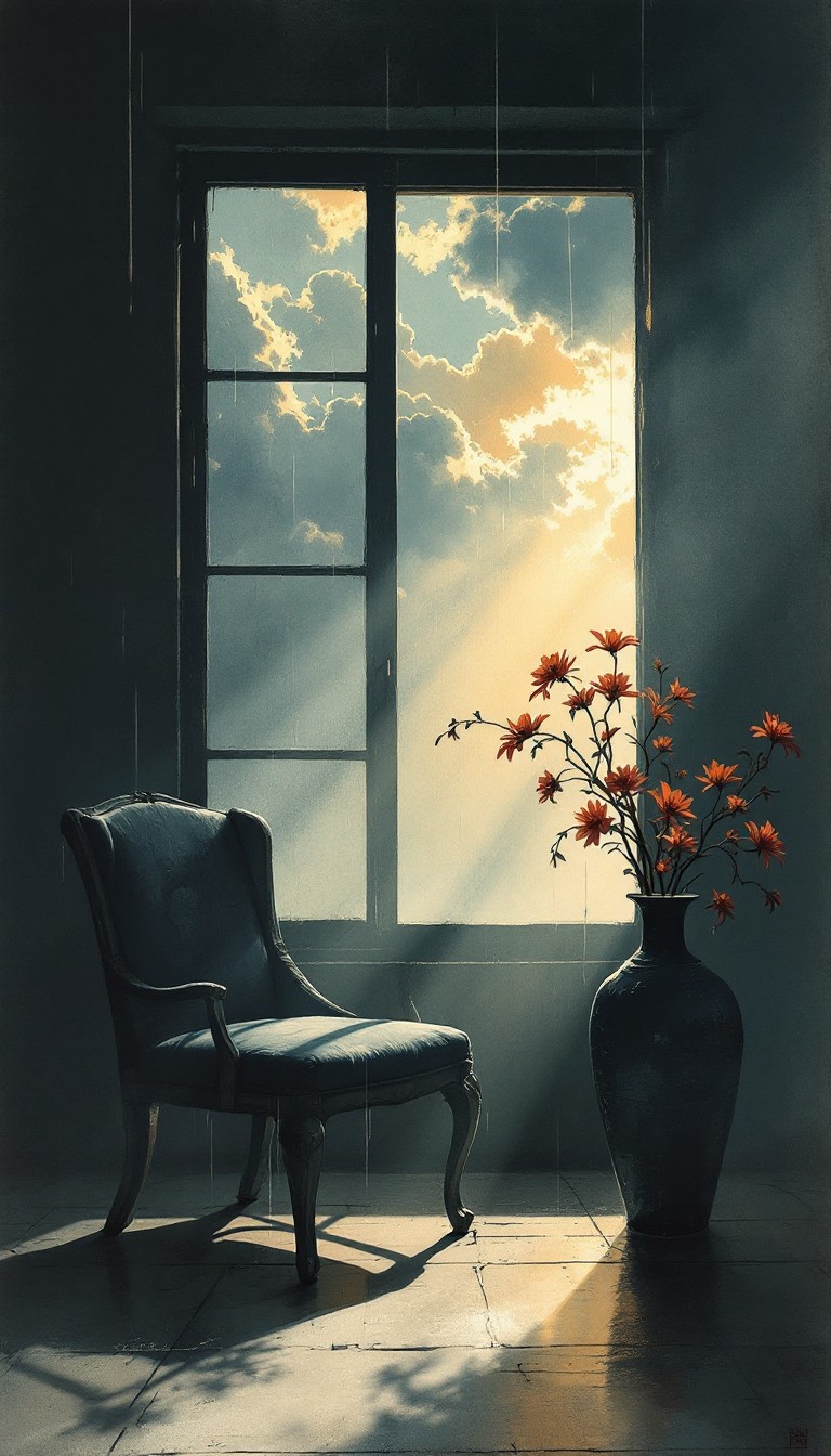 Window Scences Free Sunlit Window Scene Image - Sunset, Window, Chair | Download at ...
