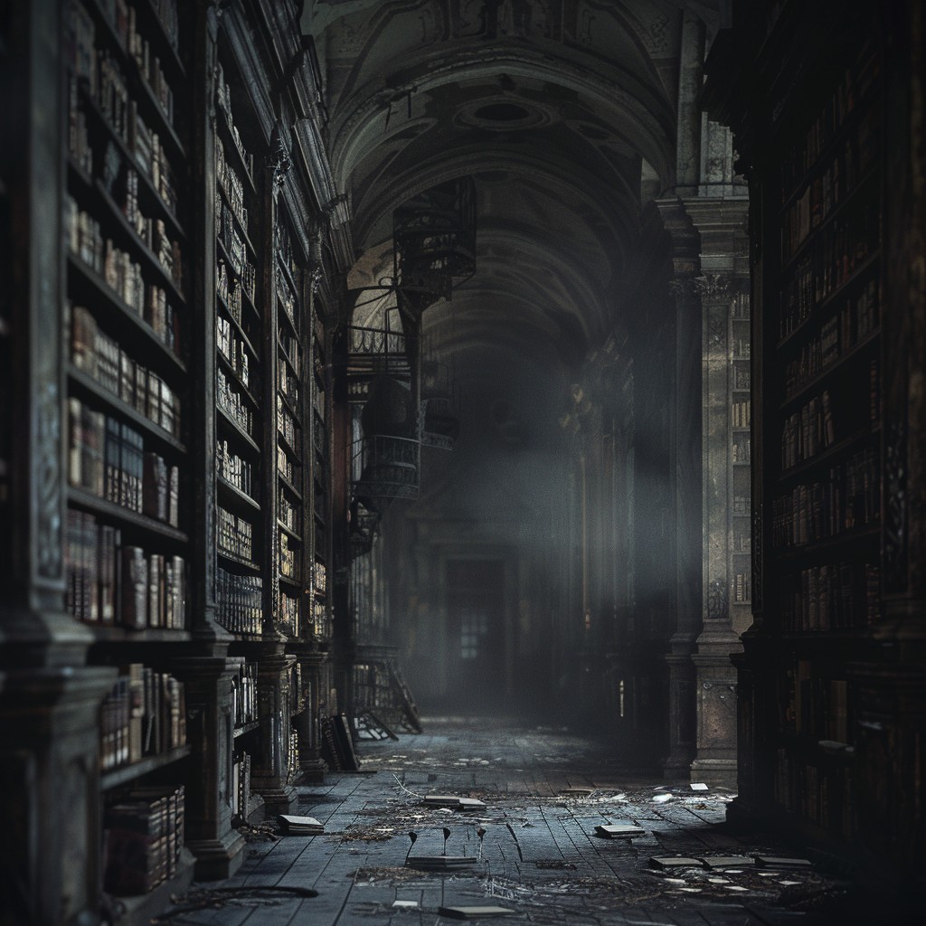 Free Mysterious Library Hallway Photo - Library, Mysterious, Abandoned ...