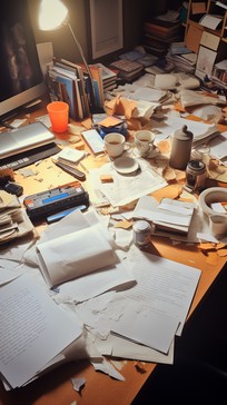 Free Cluttered Workspace Chaos Image - Workspace, Cluttered, Papers ...