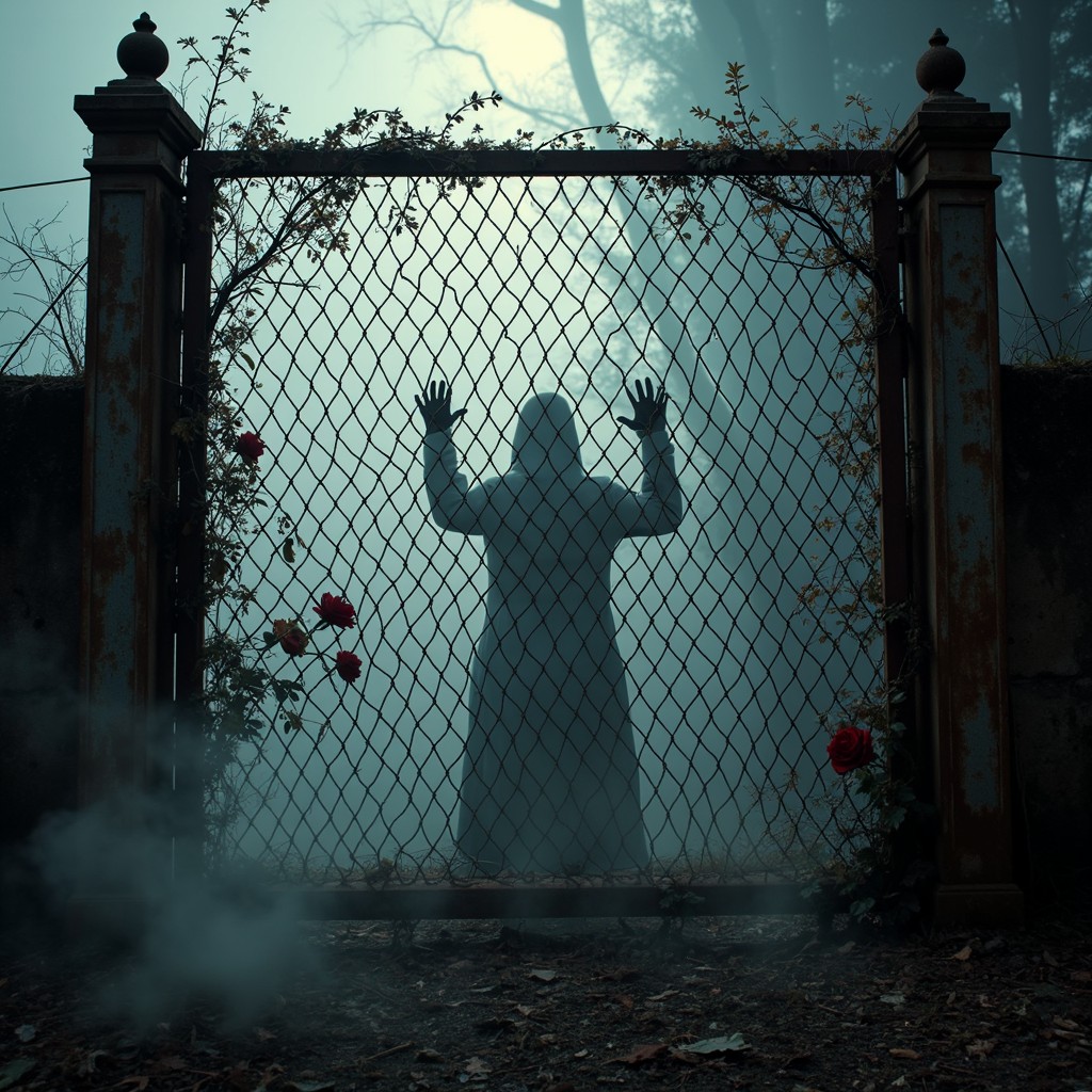 Haunted Gate Roses Free Beyond The Gate Image - Gothic, Haunted, Silhouette | Download at ...