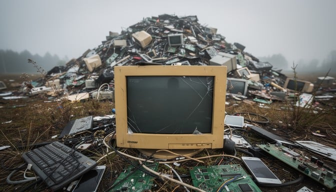 Free Electronic Waste Mountain Image - Monitor, Electronics, Pollution ...