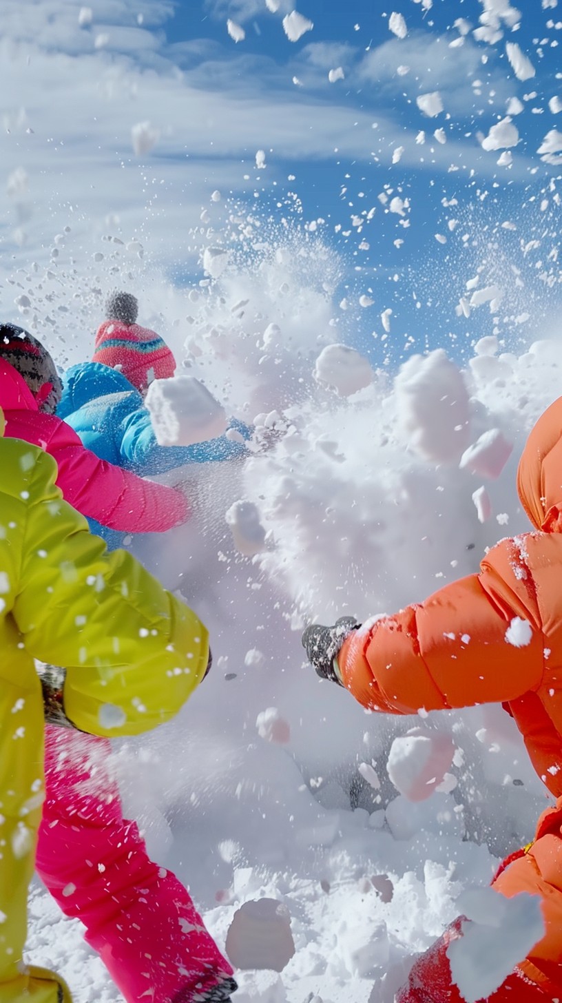 Free Snowball Fight Fun Image - Snow, Children, Fun | Download at StockCake