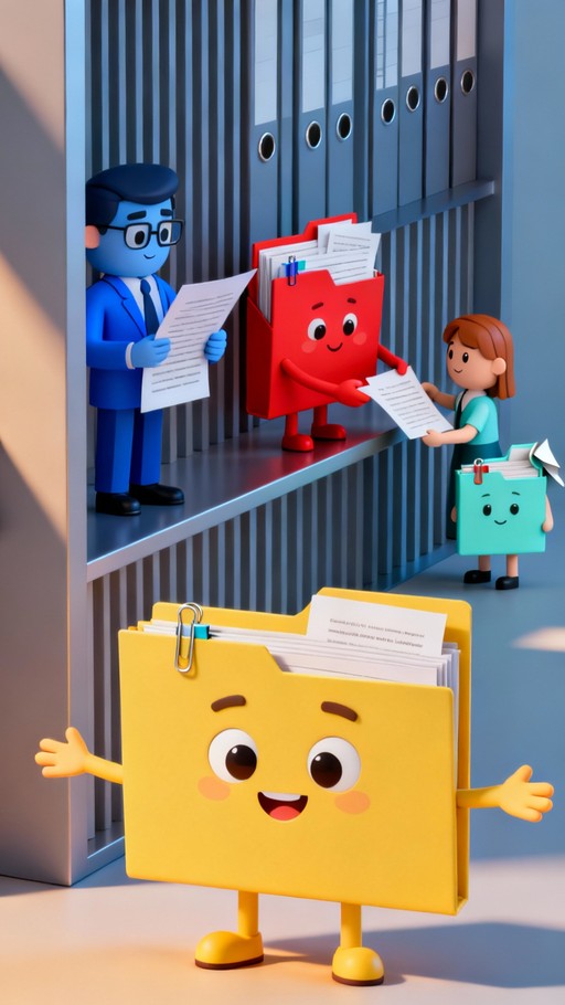 Free Happy Folder Friends Image - Folders, Smiling, Cartoon | Download ...