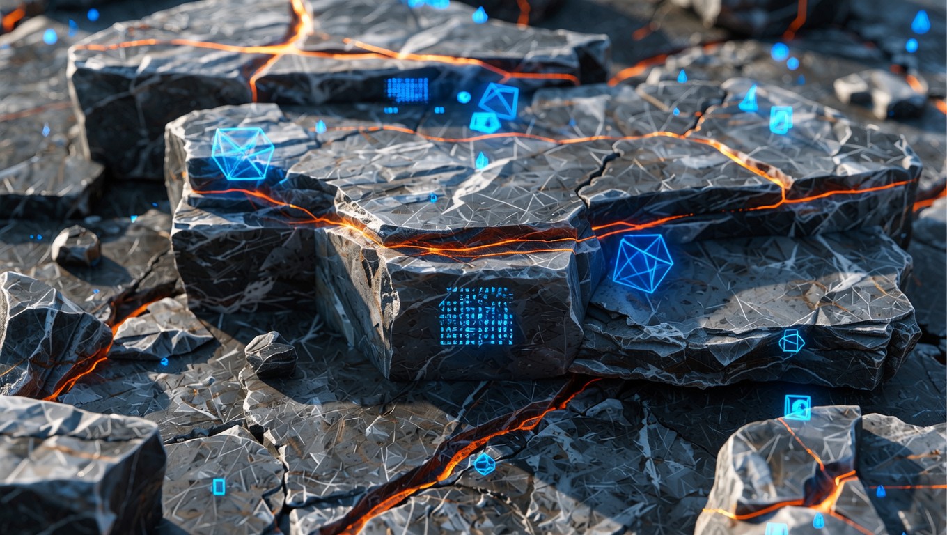 Free Stone Becomes Digital Image - Stone, Digital, Glitch | Download at ...