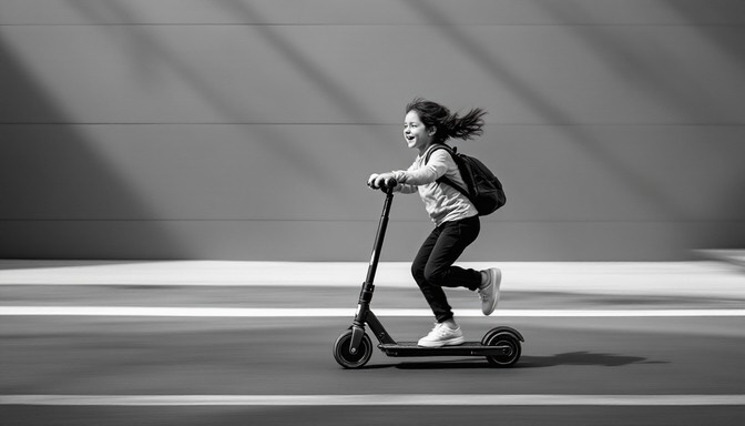 Download Urban Scooter Ride Image - Woman, Scooter, City | StockCake