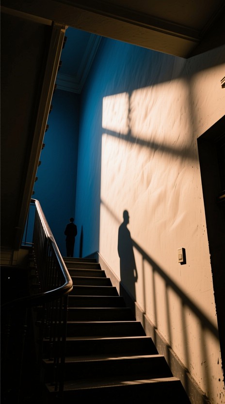 Two Shadows Stairs Free Shadows Climb Stairs Image - Staircase, Shadows, Vintage ...