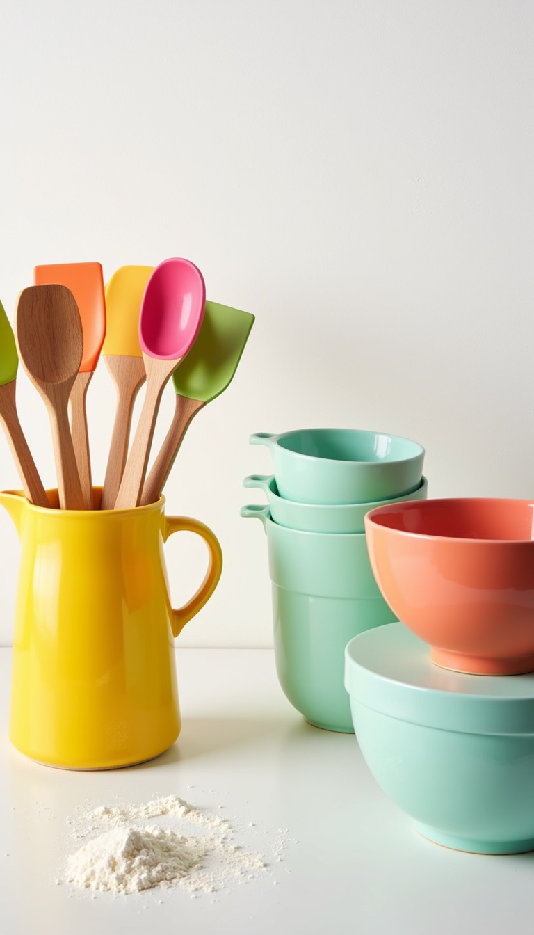 Free Colorful Kitchen Essentials Image - Kitchenware, Spatula, Wooden ...