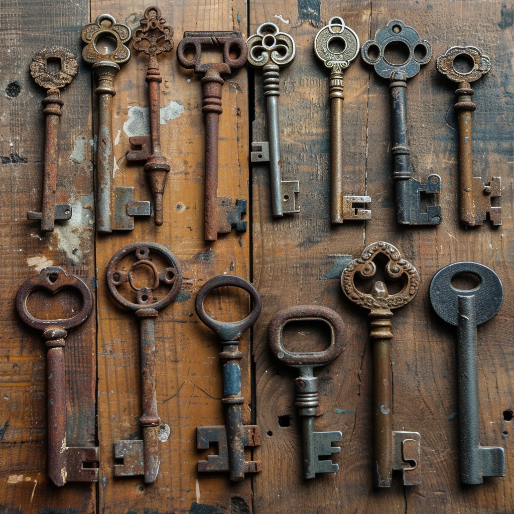 Free Vintage Key Collection Image - Antique, Keys, Collection ...