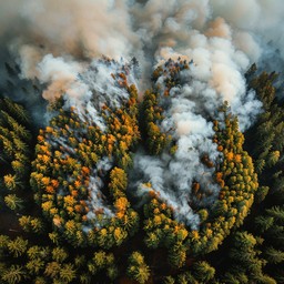 Free Forest Fire Aerial Image - Fire, Forest, Smoke | Download at StockCake