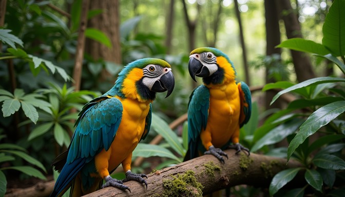 Free Vibrant Rainforest Macaws Image - Macaws, Parrots, Rainforest ...