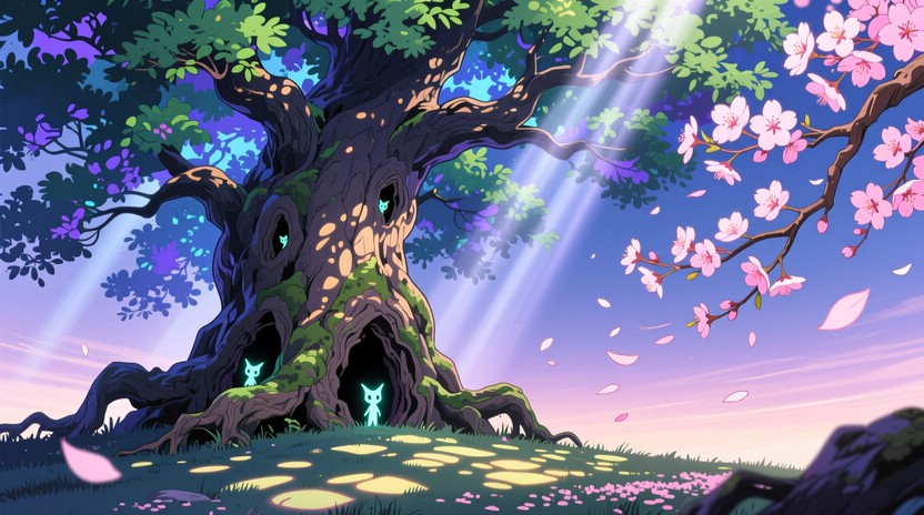 Free Mystical Cherry Tree Image - Sakura, Tree, Magical | Download at ...