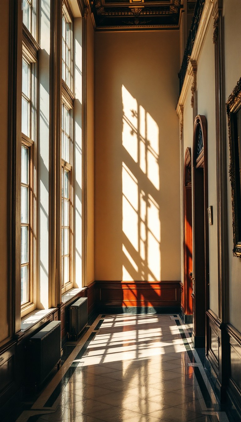 Free Sunlit Historic Hallway Image - Hallway, Sunlight, Architecture ...