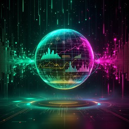 Free Neon Data Sphere Image - Holographic, Cyberpunk, Data | Download ...