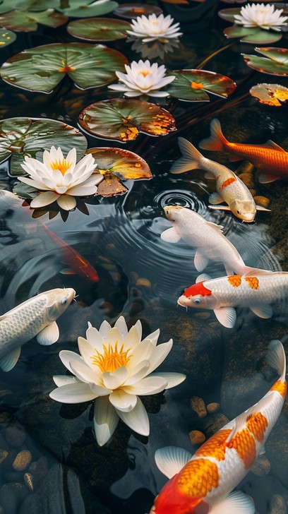 Free Colorful Koi Swimming Image - Koi, Fish, Pond | Download at StockCake