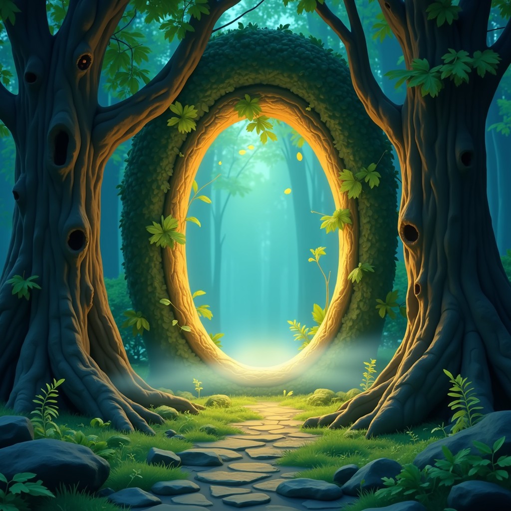 Free Enchanted Forest Gateway Image - Portal, Magical, Forest ...