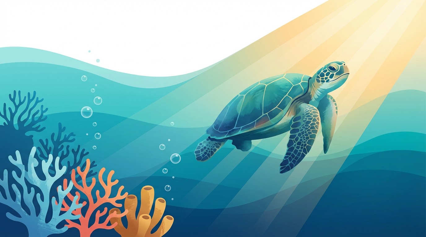 Free Turtle Ascending Peacefully Image - Turtle, Ocean, Underwater ...