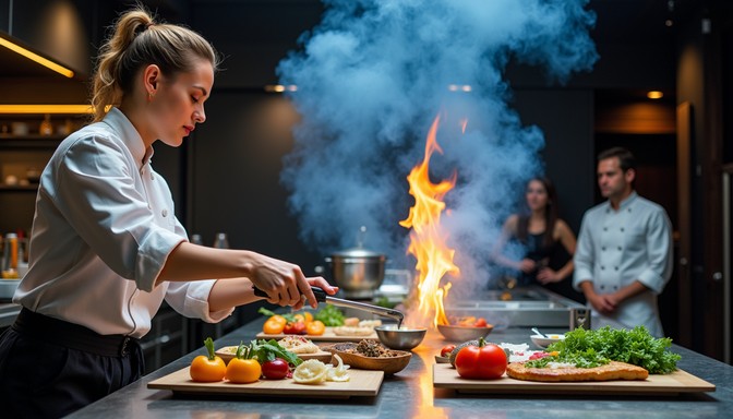 Free Chef Celebrates Success Image - Chef, Cooking, Flambé | Download ...
